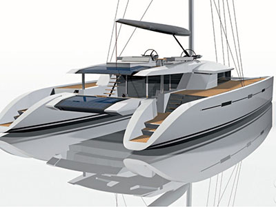 Custom Sail Catamaran for Sale  Berret-Racoupeau 76 Custom 